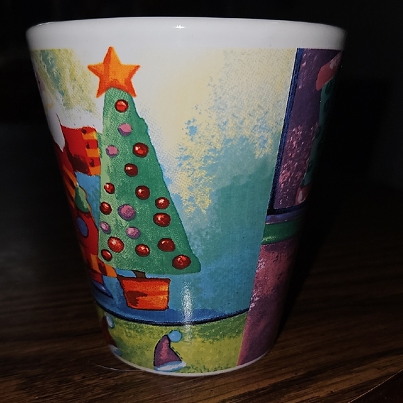 TEST RITE INTERNATIONAL 90s Festive Snowman & Santa Ceramic Mug-12 ounces - Picture 3 of 7
